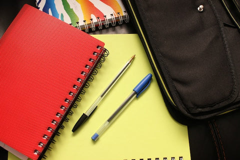 School Supplies - bags, notepads, and calculators