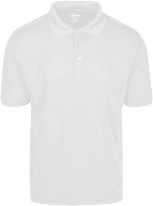 Unisex Dri Fit Moisture Wicking Polo Shirt - White