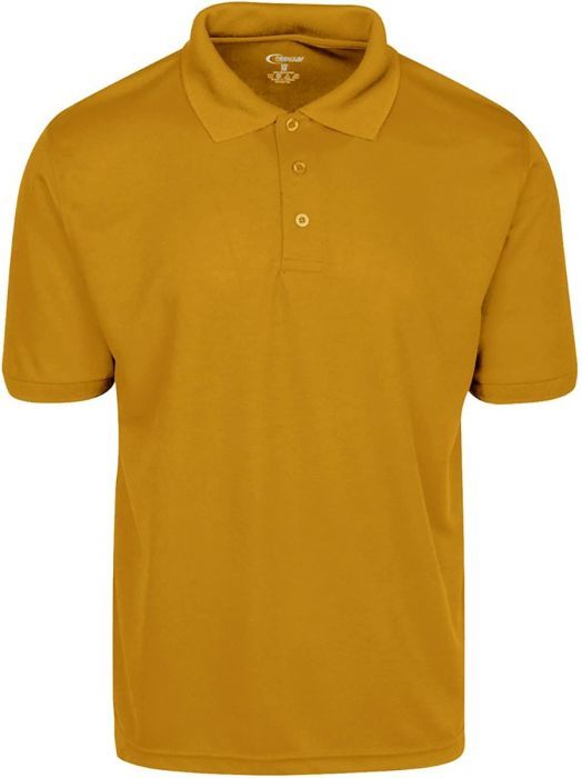 Mens Dri Fit Moisture Wicking Polo Shirt - Gold