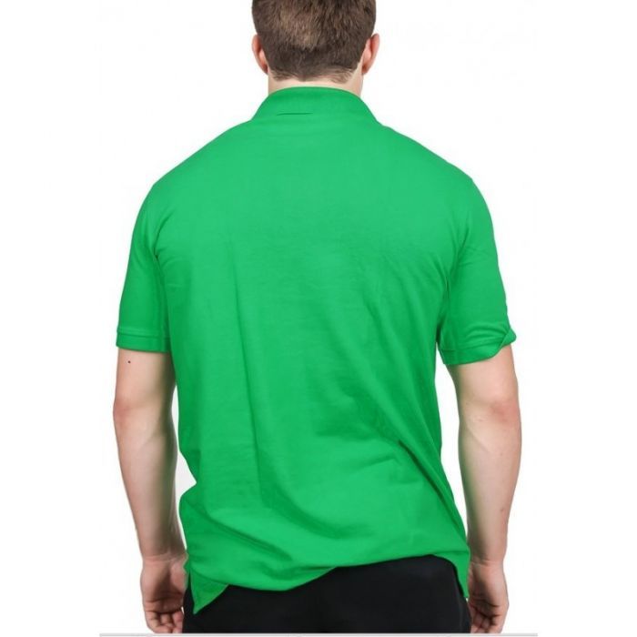 Mens Short Sleeve Pique Polo Shirt - Hunter Green