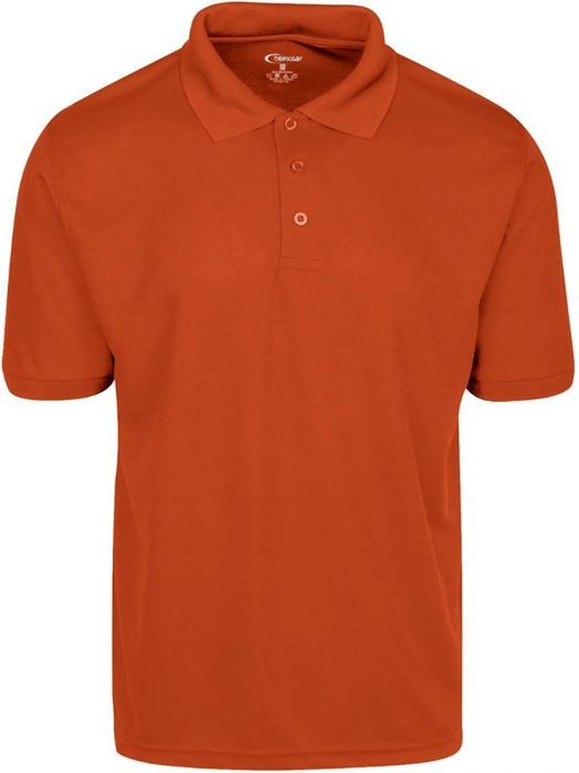 Mens Dri Fit Moisture Wicking Polo Shirt - Orange