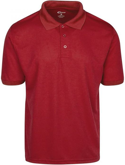 Mens Dri Fit Moisture Wicking Polo SHIRT - Red