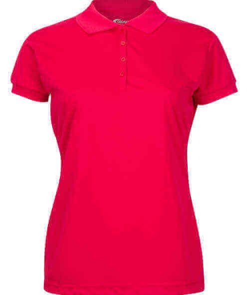 Juniors Short Sleeve Dri Fit Moisture Wicking Polo SHIRT - Red