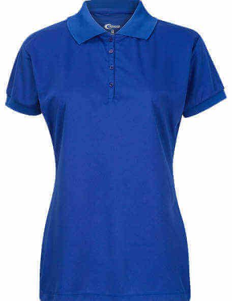 Juniors SHORT Sleeve Dri Fit Moisture Wicking Polo Shirt - Royal Blue