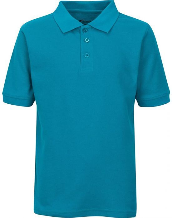 Mens Dri Fit Moisture Wicking Polo Shirt - Teal