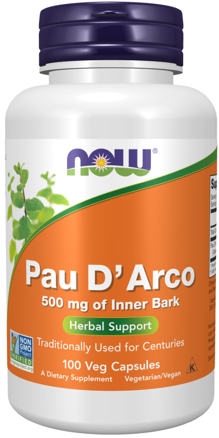 Pau D\'Arco | 500 mg | 100 Capsule | NOW Foods