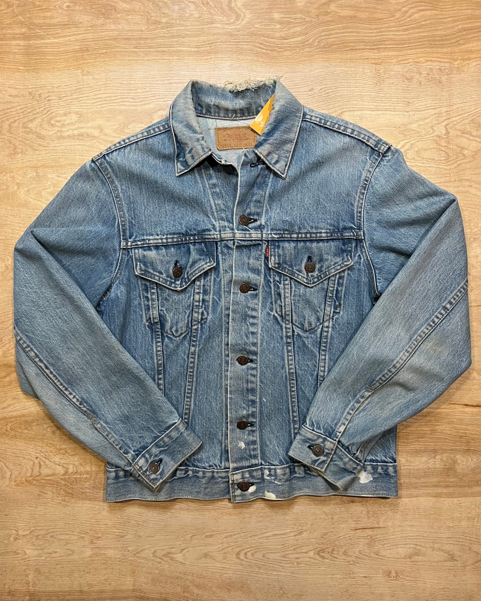 Vintage 70's Levis Type III 70505 Distressed Denim Jacket – GSB Thrifting