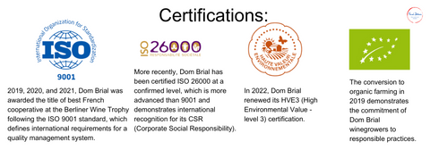 Dom Brial Certs