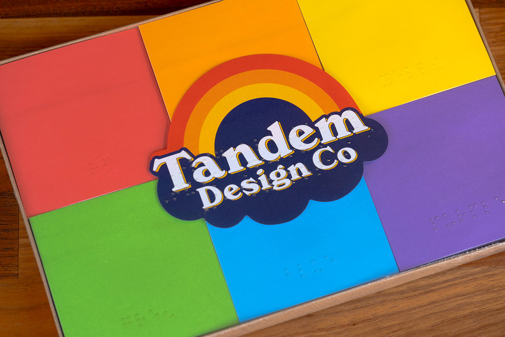 Picture of Tandem Design Co's Braille sticky notes