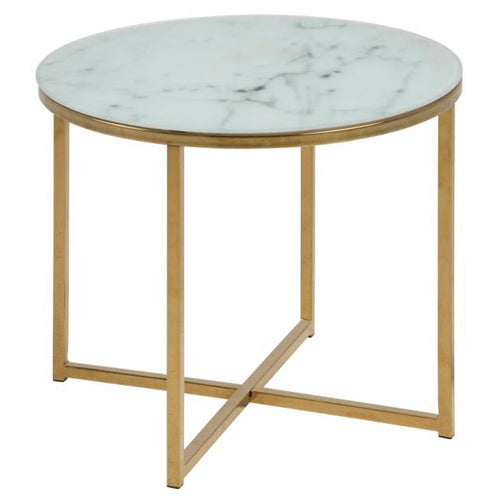 Union Side Tables - White Marble