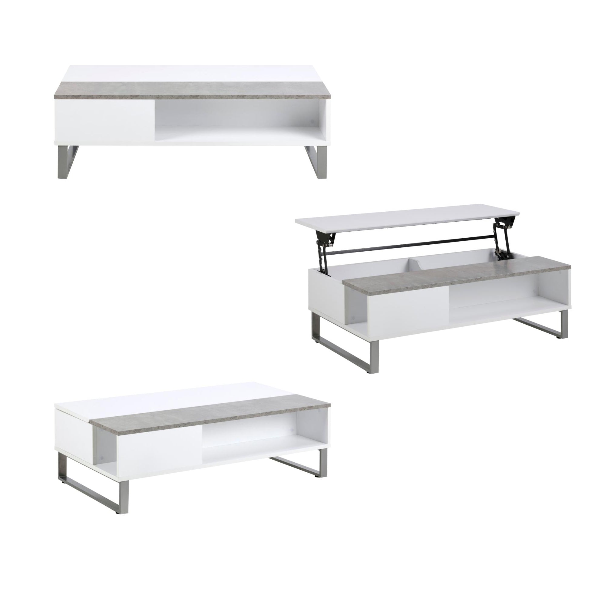 A La Mode Azalea Storage Coffee Table With Lift Function In A Stylish –  