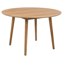 Load image into Gallery viewer, Chene Negano Designer Natural Round Oak Dining Table 4 Seats 120x75cm
