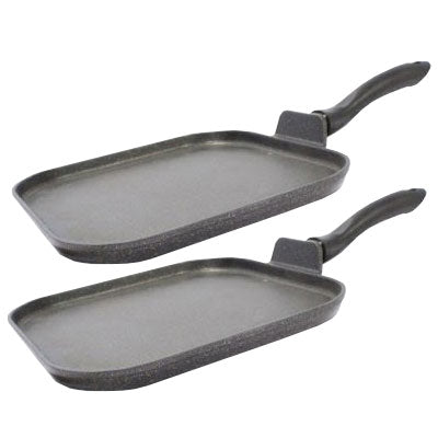 SMALL 7.5 Tortilla Press with Thick Marble Cast Aluminum Griddle 19x11  Pack/Paquete con Comal GRUESO de Aluminio Fundido y Prensa CHICA de 7.5