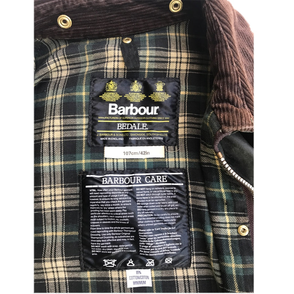 最高 Barbour BEDALE(ビデイル) 88年製3クレスト時期 4ポケット