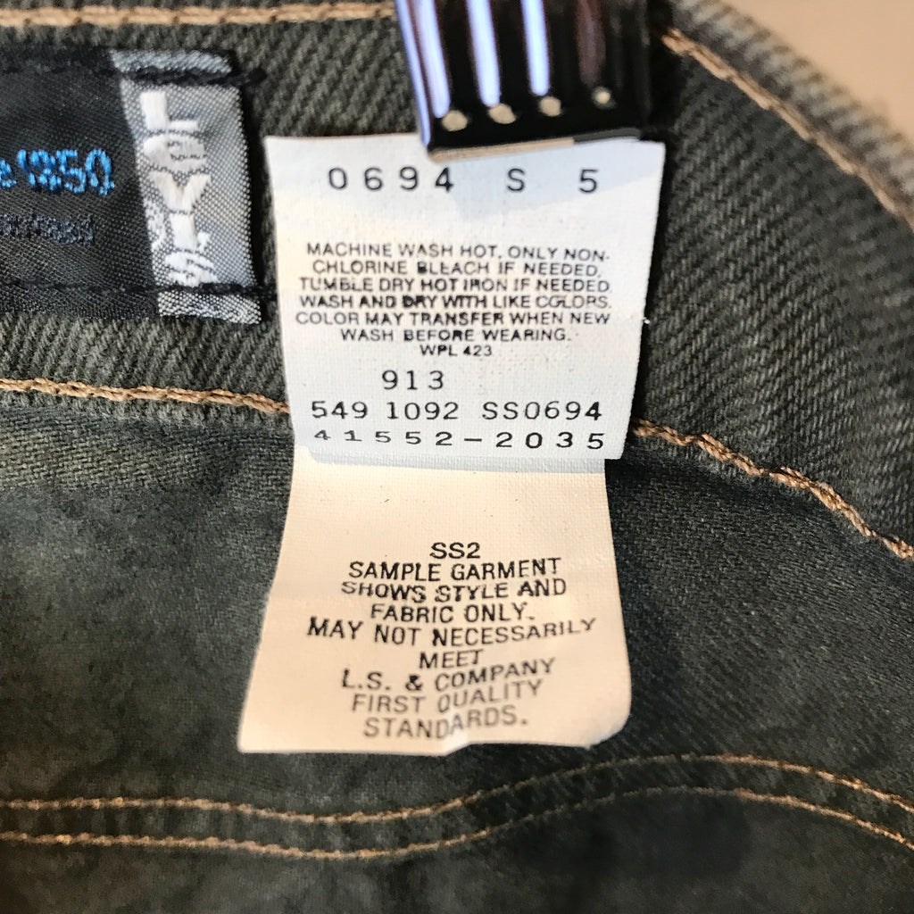 USA製 Levi's NATURALS Sally Fox シルバータブ パンツ デニム