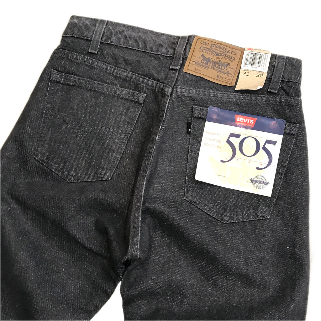 80s〜 Levis 505e BLACK コットンツイルパンツ humans.com.co