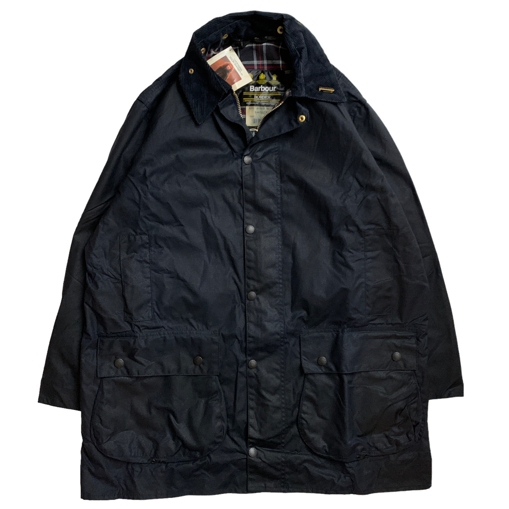 2021新春福袋】 “Dead stock” 90s Barbour border c36 ネイビー