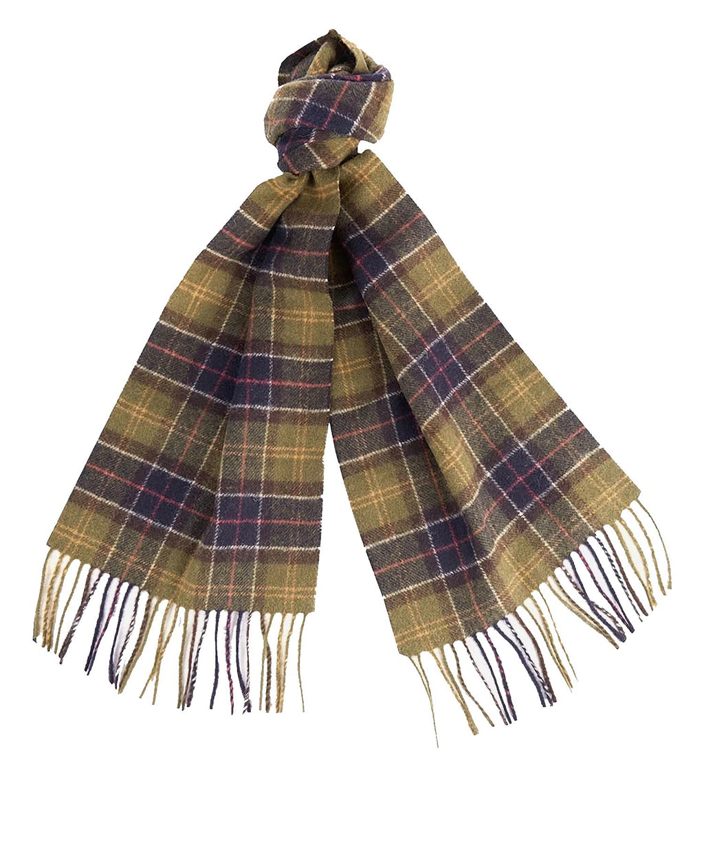 Barbour New Check Tartan Scarf Black/Stewart - Terraces Menswear