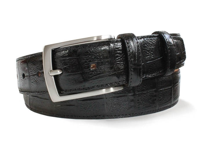 Robert Charles Luxury Snakeskin Leather Belt Black – Claytons