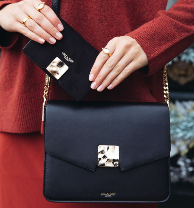 Luella Grey Vivienne Crossbody Bag - Black – Claytons Quality Clothing