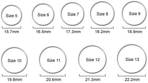 Ring Size Guide + Silver Care – Divine Crystal Heart