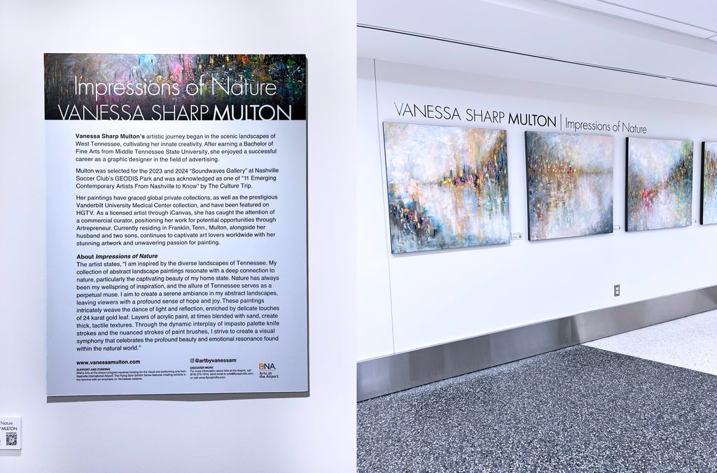 Nashville artist Vanessa Sharp Multon - Flying Solo, Art at the airport BNA