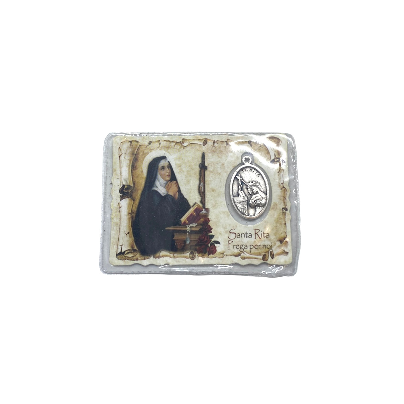 Taschetta Santa Rita con immagine e preghiera