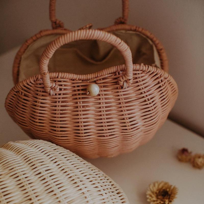 Olli Ella Rattan Castle Bag