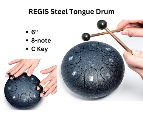  Steel Tongue Drum Panda Drum,12 Inch 13 Note Tank