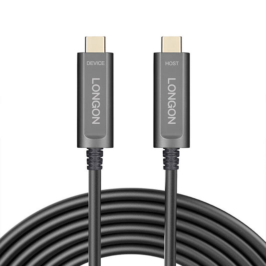 LONGON USB 3.1 Type C Active Optical Fiber Cable Lightspeed Compatible for Camera Oculus Link Quset 1/2 Steam VR USB 3.2 Gen 2 10Gbps 5M 10M 15M 20M 30M