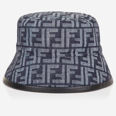 Fendi Fleece Wool Ff 3d Baseball Cap In Denim