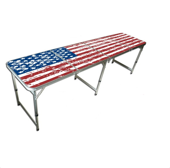 American Flag Beer Pong Table