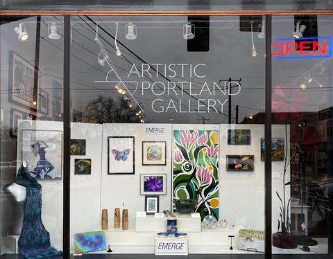 Artistic Portland Gallery Front Window