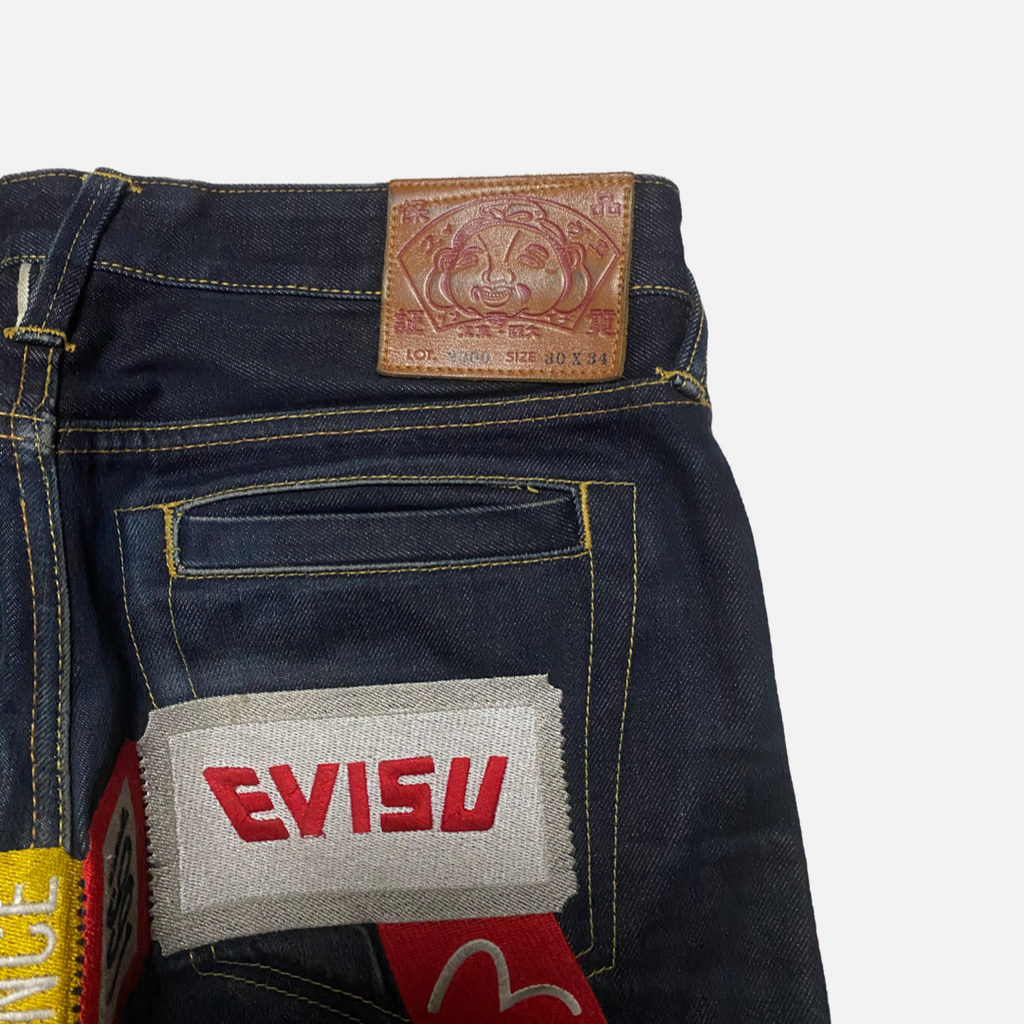 Evisu Selvedge Denim Embroidered Diacock W30 2k Dept 9285