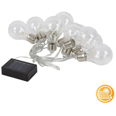 Solar Filament Bulb String Light: Light up your outdoor