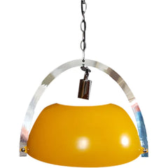 Light Yellow Luxn Pendant Small: Bring a pop of colour to your indoor spaces with this small yellow pendant light.