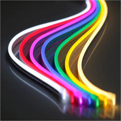 LED Neon Strip Light 6000K Half Round: Add a modern twist to your patio decor with these neon-inspired lights
