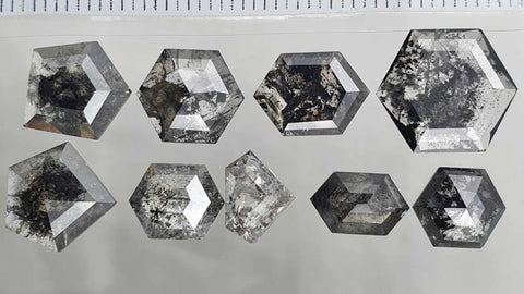 Salz und Pfeffer Diamanten Hexagon