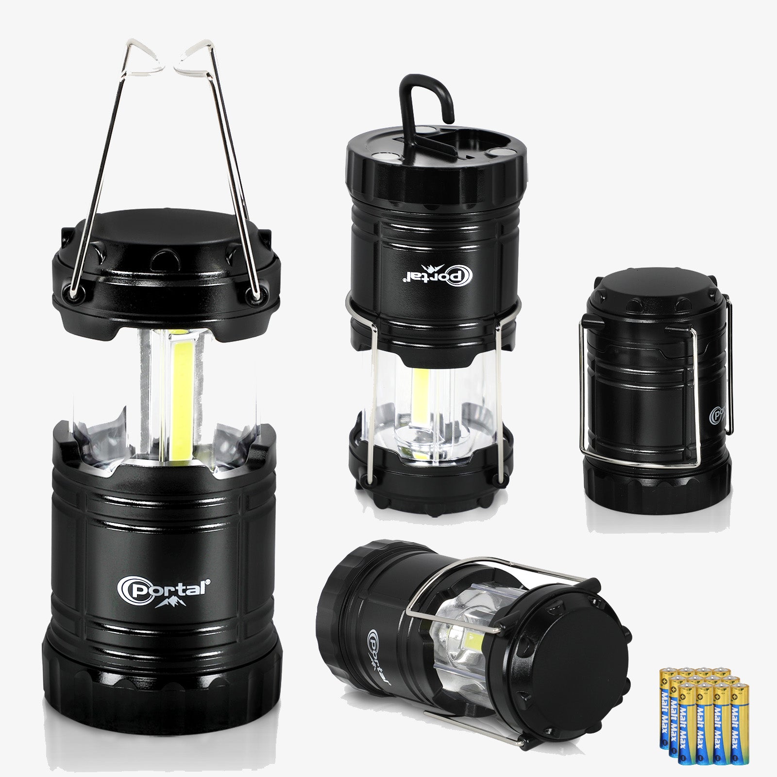 Battery Powered Emergency Light 100lm Pop Up Lantern - Hokolite 4 Pack