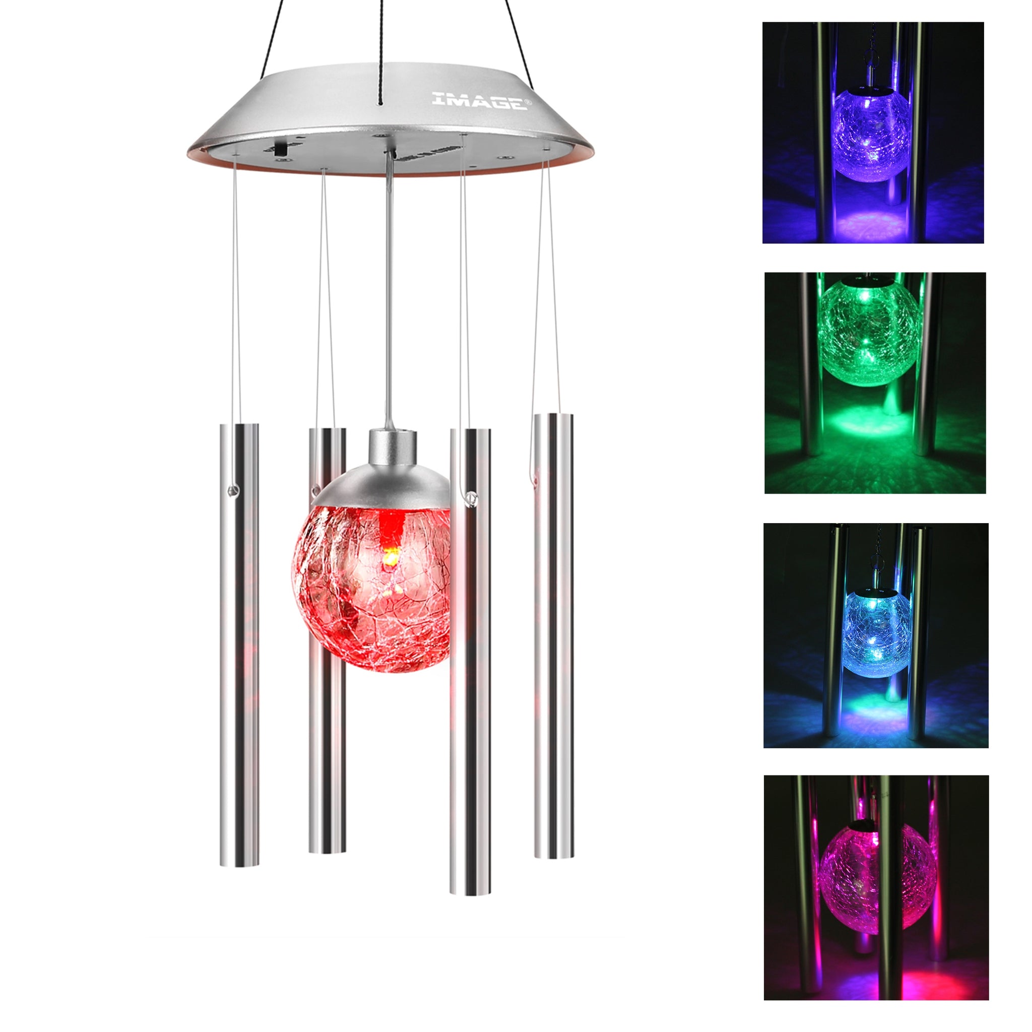 solar ball wind chimes