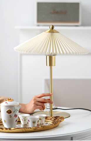 PERLA PLEATED TABLE LIGHT - ALDAW HOMES