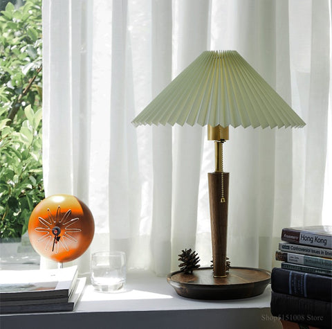 RETRO PLEATED TABLE LIGHT - ALDAW HOMES