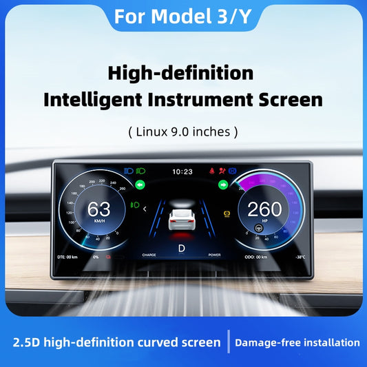 2024 Newest 6.2inch Model Y 3 Display Dashboard Instrument Blind Spot  Monitoring Auto Pilot OTA Upgrade for Tesla Accessories