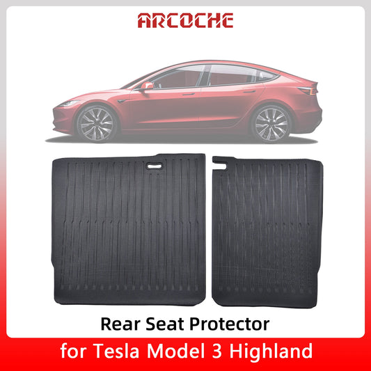 2024 Tesla Model 3 Highland Sitz Rückenlehne Anti Kick Protektoren