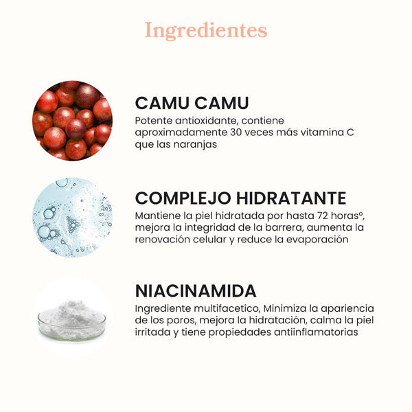 Crema Hidratante Dew Better con Camu Camu + Complejo Hidratante