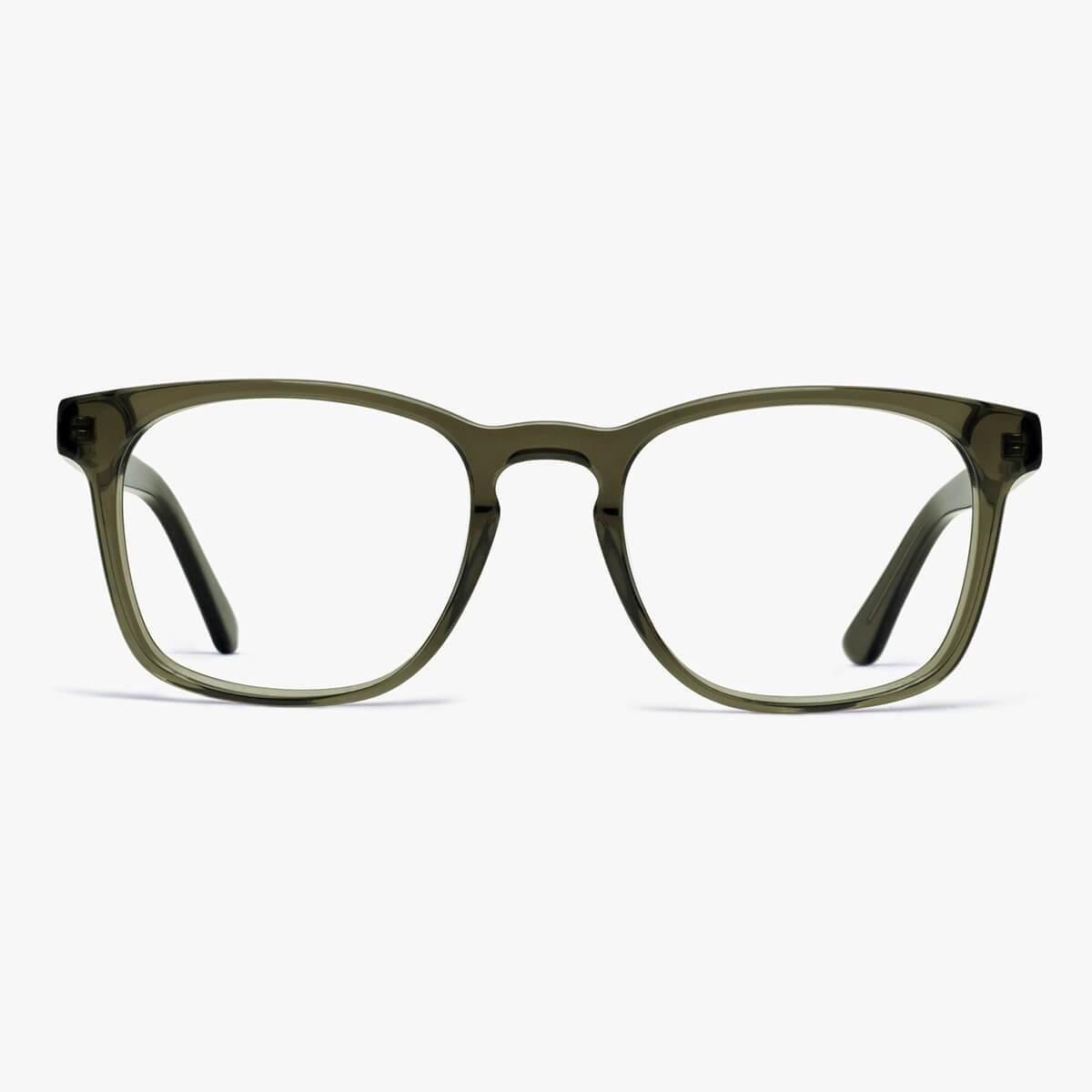 Se Læsebriller +2 -Women's Bornholm Shiny Olive - Luxreaders hos Luxreaders.dk