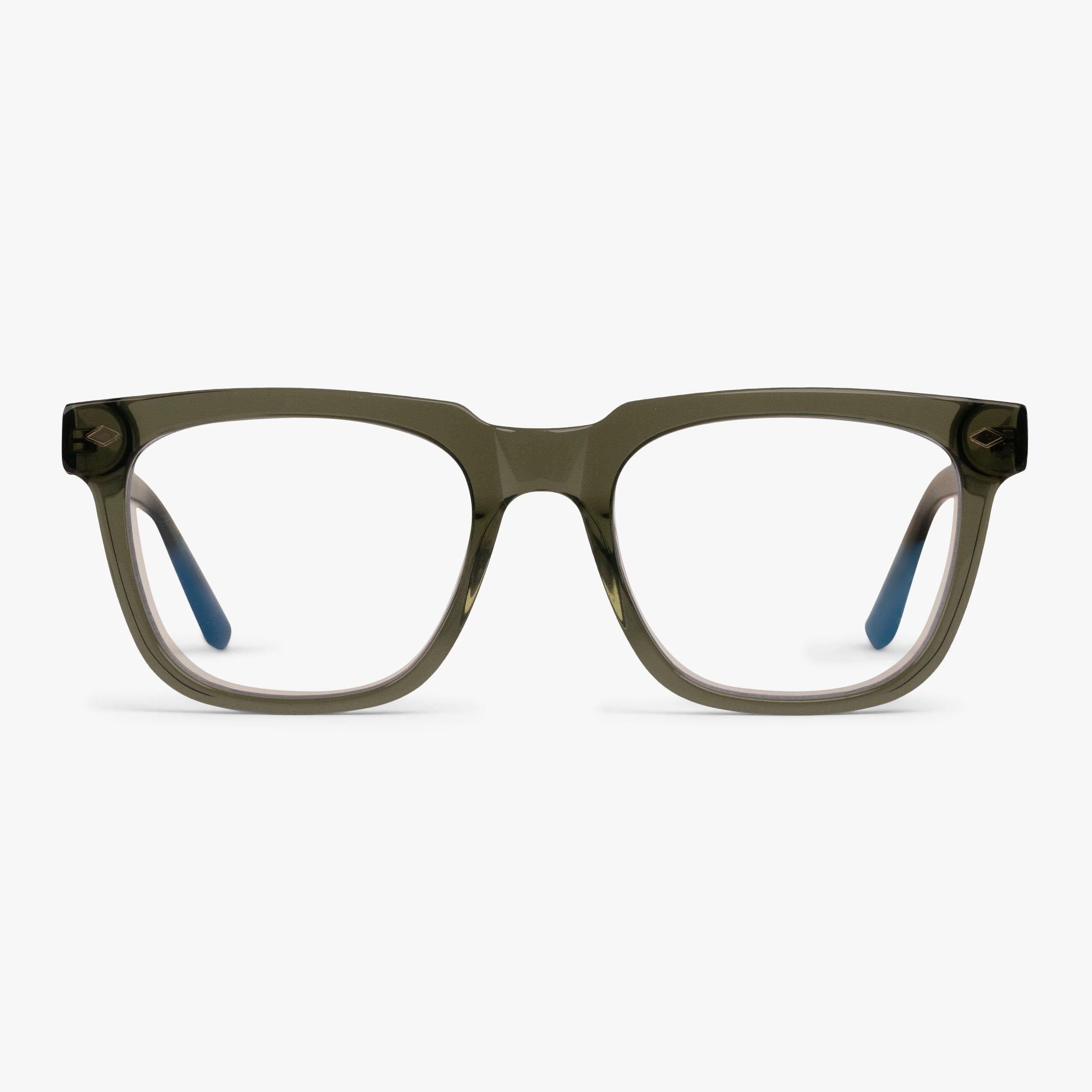 Billede af Blue light briller +0 -Men's Västerås Shiny Olive - Luxreaders