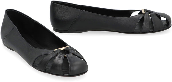 Leather ballet flats-2