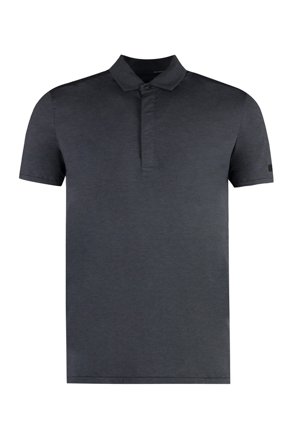Technical fabric polo shirt-0