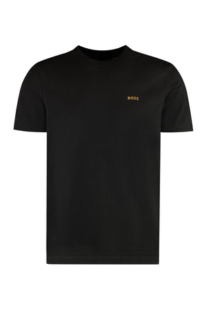 Cotton crew-neck T-shirt-0